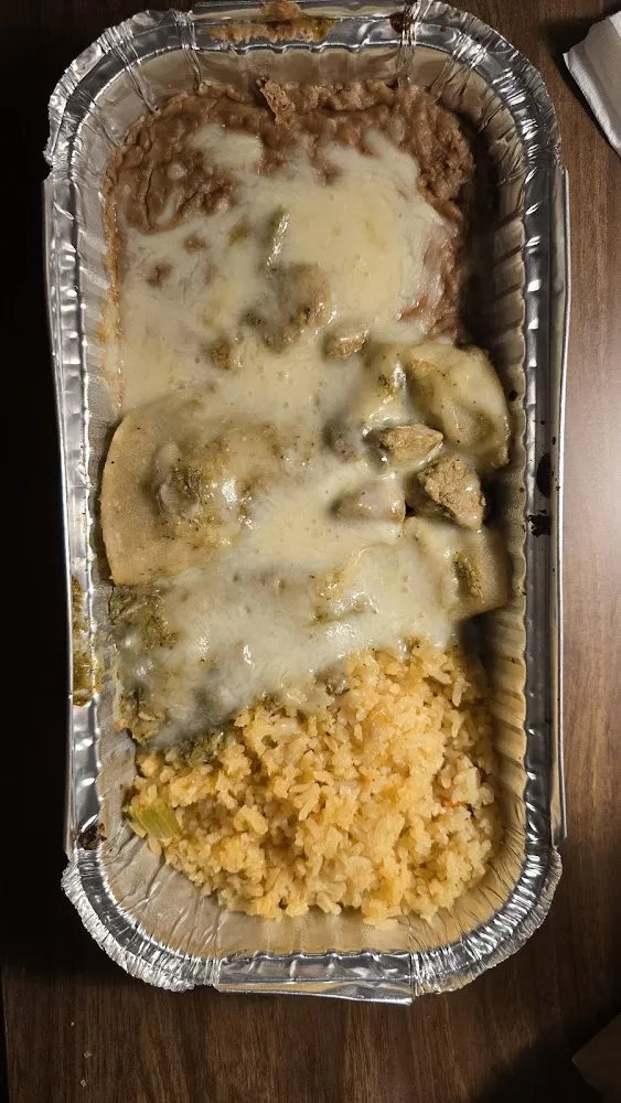 Chile Verde Enchiladas